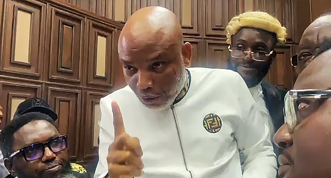 Nnamdi Kanu Enters Defence, Lists Wike, Umahi, Buratai, Others As Witnesses

channelstv.com/2025/10/22/nna…