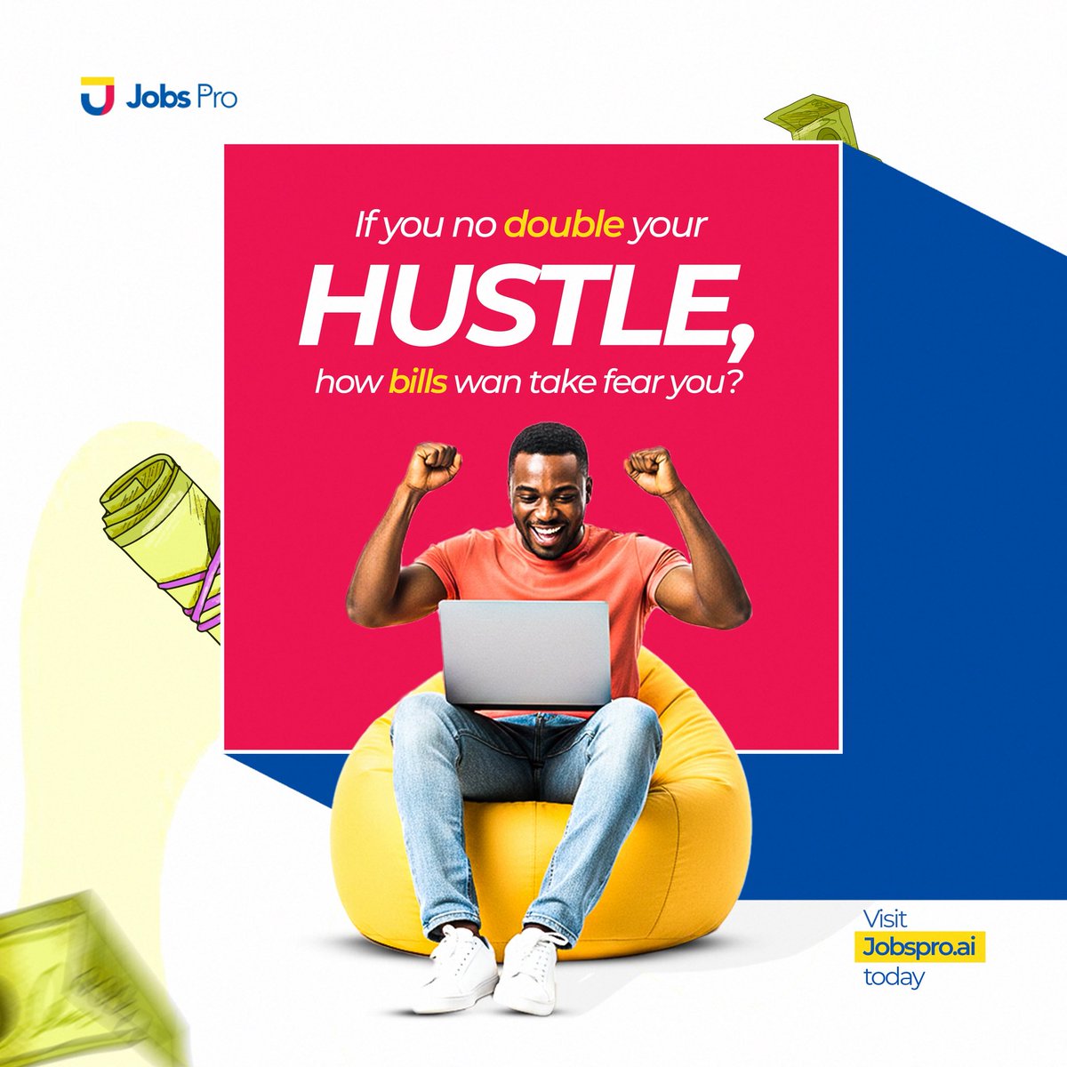 jobspro_ai's tweet photo. More gigs. More money. Less wahala. Visit https://t.co/JHUbSLIsqB today!

#JobsPro #DoubleYourHustle #SideGigLife #ExtraIncome #NaijaHustle
#WorkSmartEarnMore #GigEconomy #HustleSmart #JobsInNigeria #MoneyMoves https://t.co/pcymR59KwM
