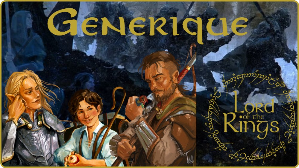 Pour vous mettre l'eau à la bouche, voici le générique réalisé par <a href="/Akihellfire/">AkiHellfire🔥</a> et illustré par Methulu !

Cette campagne du Seigneur des Anneaux maîtrisé par @ivractus, avec @siha_art et @elrohir_bfme commencera demain ! 

==&gt; youtu.be/H97gQ1ij7kk