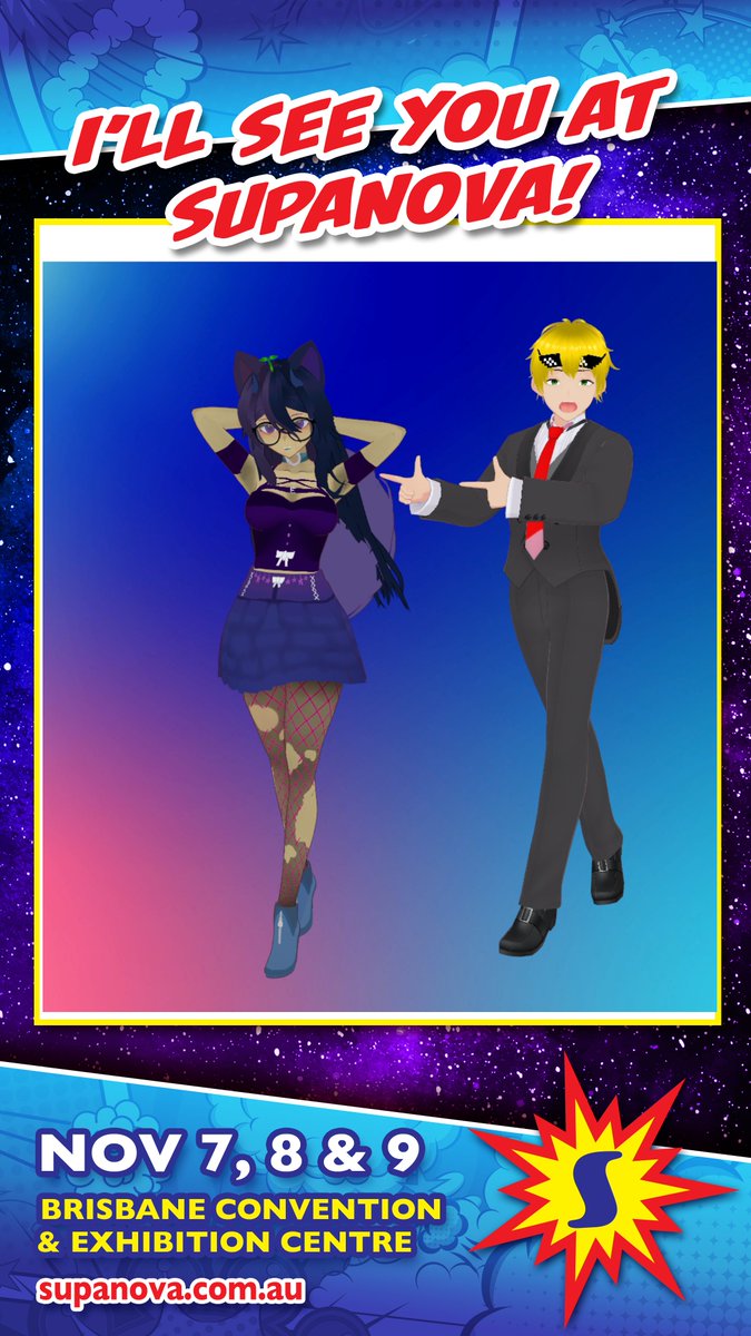 Blue23210's tweet image. SOME MAJOR FIRST NEWS~
@dacker109 and I be at @SupanovaExpo Brisbane 2025 A OFFICAL CONTENT CREATORS! 

Vtubers!? Make sure to pop by say hi!!
Thank you  @OzEsportsGaming for this opportunity!
#AUSVTUBERS #SupanovaBris 
TICKETS!: supa.fans/Midnight_Blue2…

MORE NEWS TO COME!!