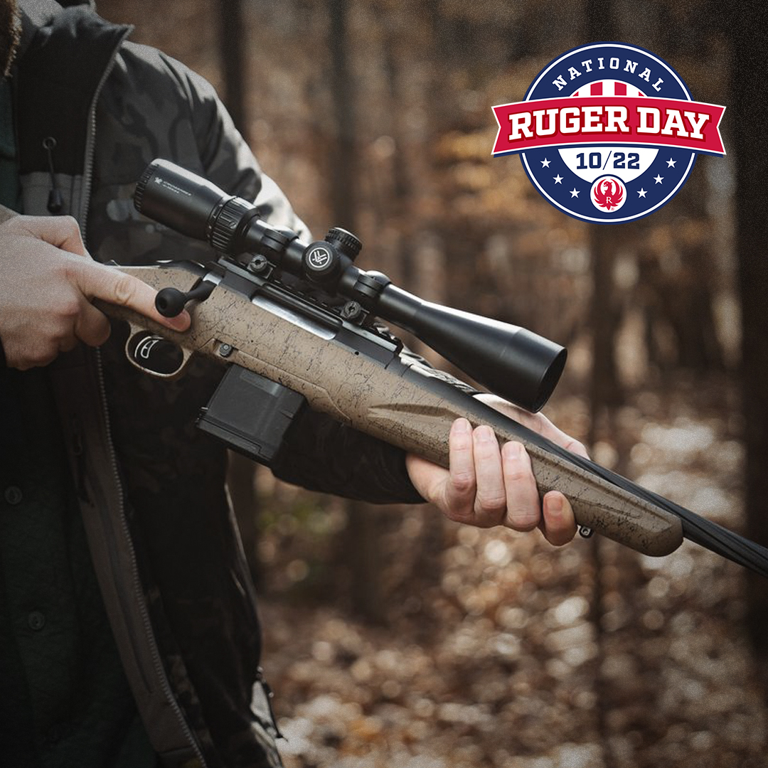 smgacom's tweet photo. It's National Ruger Day!  Celebrate by telling us about your favorite Ruger! #nationalrugerday #rugerday @Ruger_Firearms https://t.co/xdp5jNh00b
