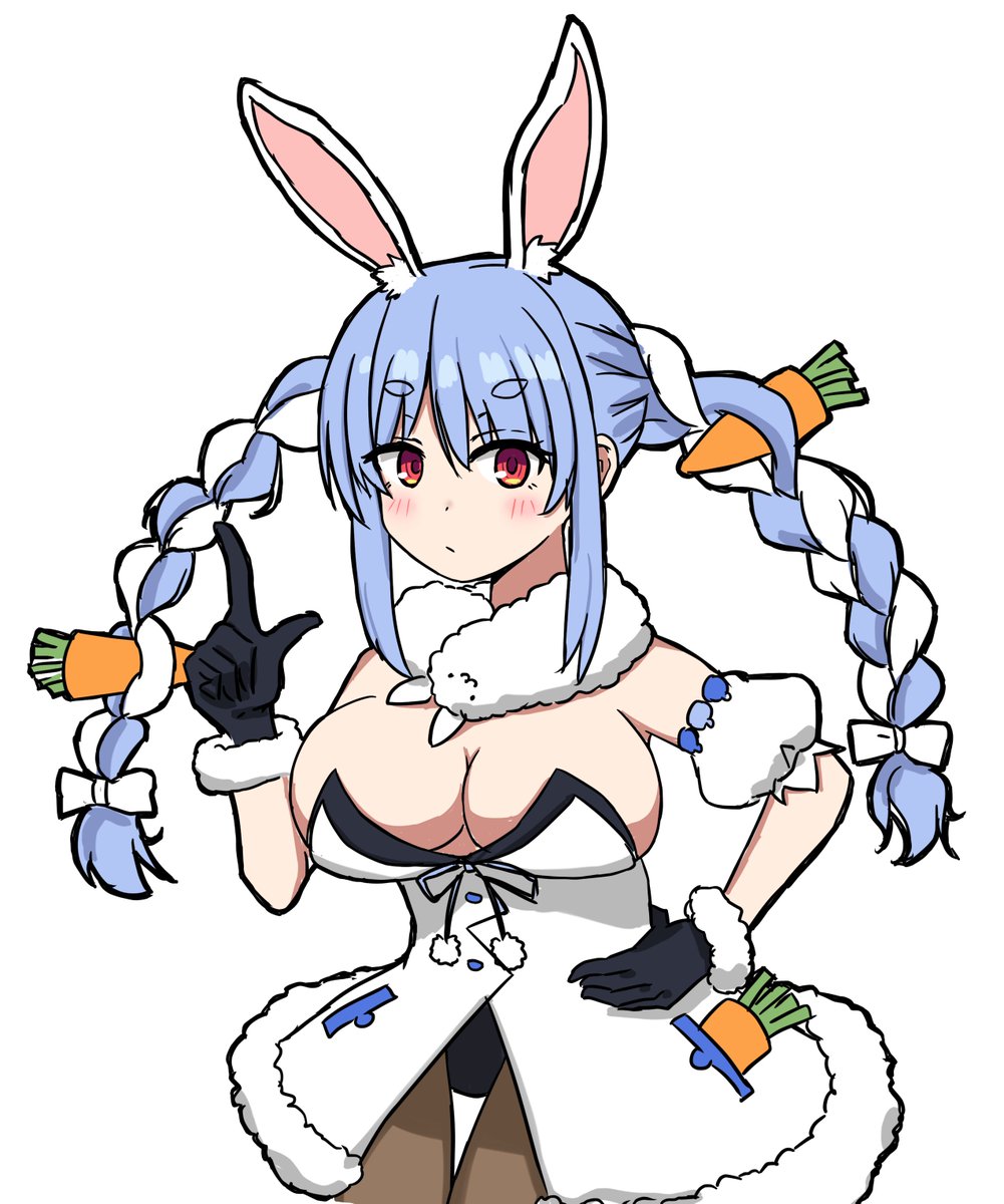 兎田ぺこら ,兎田ぺこら(通常) 「再びぺこちゃんを描いてみた!」|ビタワン☃️のイラスト