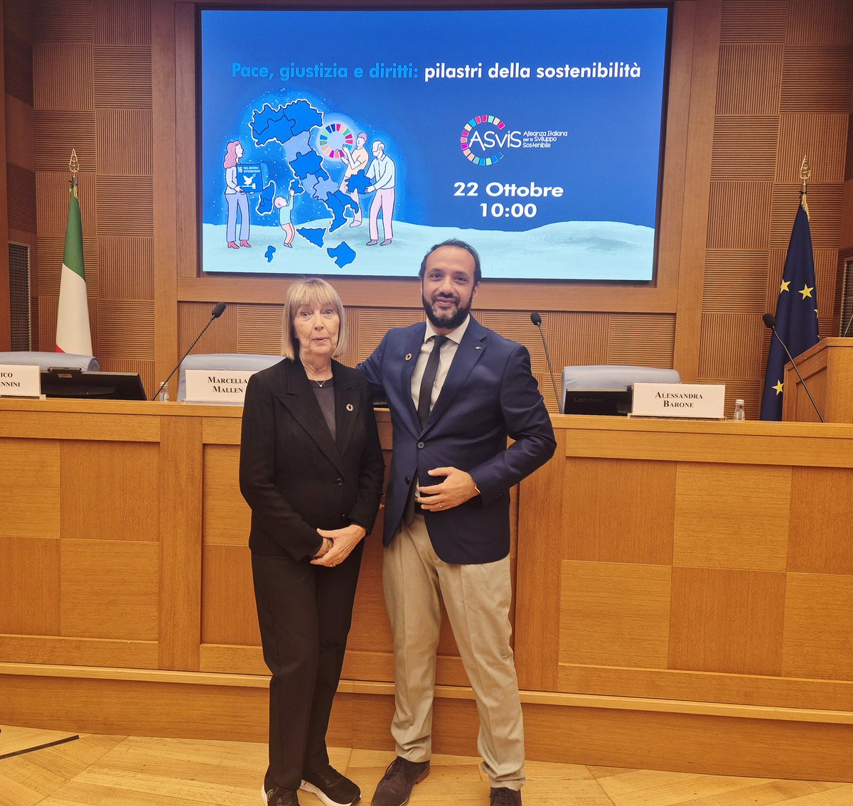 filipposalone's tweet photo. Anche ques'anno la presentazione del #RapportoASviS ha rappresentato una straordinaria occasione per unire tutte le forze, istituzionali e sociali, sulla rotta dello sviluppo sostenibile. 
Un grande lavoro di squadra che  tiene insieme analisi rigorosa e proposte trasformative. https://t.co/xnMVa6TDMe