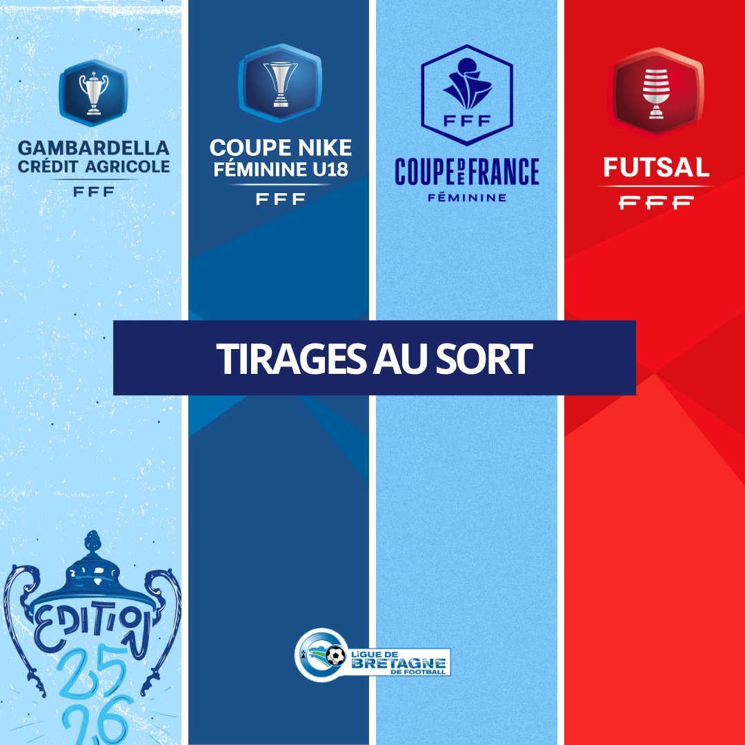 [COUPES NATIONALES]
Les tirages au sort sont connus : bit.ly/4o7MGZi