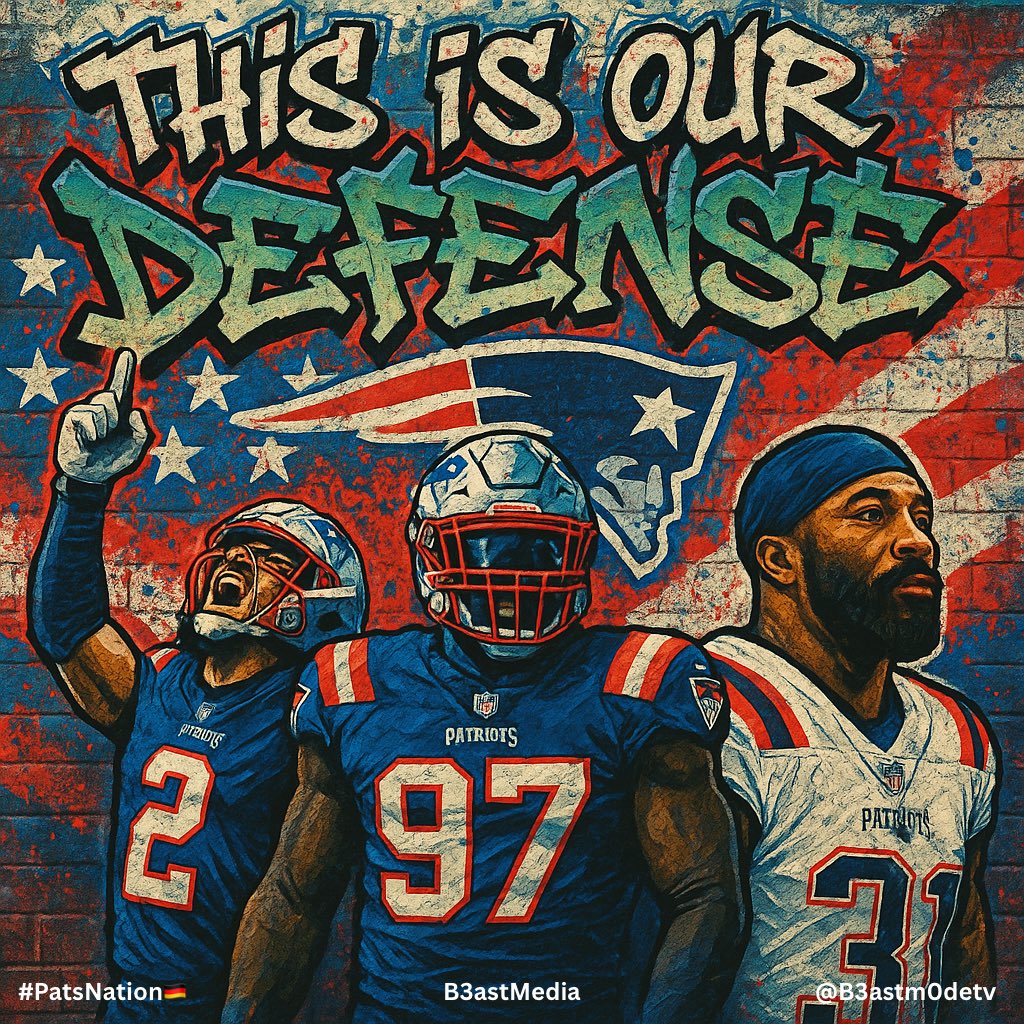 „This is our Defense“
<a href="/miltonw_12/">Milton Williams</a> <a href="/_CraigWoodson/">CRAIG WOODSON</a> <a href="/HaroldLandry/">Harold Landry III</a> 

#CoverThePatriots🇩🇪 #NEPats <a href="/Patriots/">New England Patriots</a> #PatriotsFootball #PatsNation🇩🇪 #ForeverNE #rtlnfl #NFL #GoPats #Patriots #PatriotsDefense #ENDZN #PatriotsNation <a href="/nflcommish/">Roger Goodell</a> <a href="/NFL/">NFL</a> <a href="/NFLDeutschland/">NFL Deutschland</a>