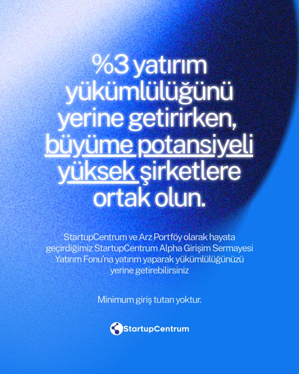⏳ İndirim ve istisnadan yararlanan Teknopark firmaları ve Ar-Ge merkezlerinin %3 yatırım yükümlülüğü için geri sayım başladı!

*Minimum giriş tutarı yoktur.

🔗 Detaylı bilgi almak için info@startupcentrum.com