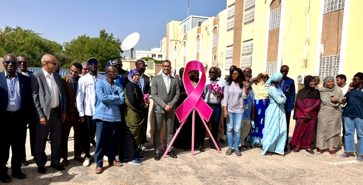 🎀 En #Mauritanie, les équipes des Nations Unies unies pour #OctobreRose2025 💗

Le dépistage précoce sauve des vies — la santé des femmes est une priorité pour tous.

#ONU #UN #WFP #SantéPourToutes #Dépistage #Solidarité