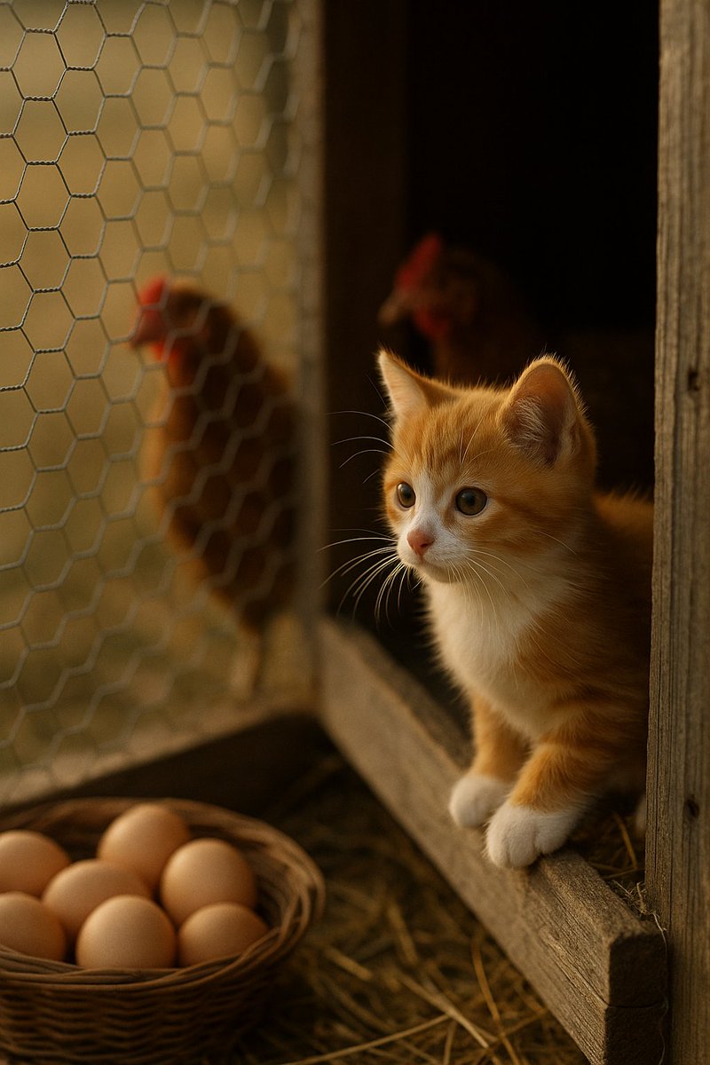 FREDfarmhelper's tweet photo. $FRED peeks into the chicken coop, hens clucking softly.
Drop 2 emojis for the vibe. 🐔✨

5arEQv5tGJj8UbhnPrc1WL5KMmijCe4FuexCaEXUBAGS                                     
#Rescue #FRED #Cat #CatLover #Crypto #Solana #Memecoin                                   
follow back for more farm adventures 😻