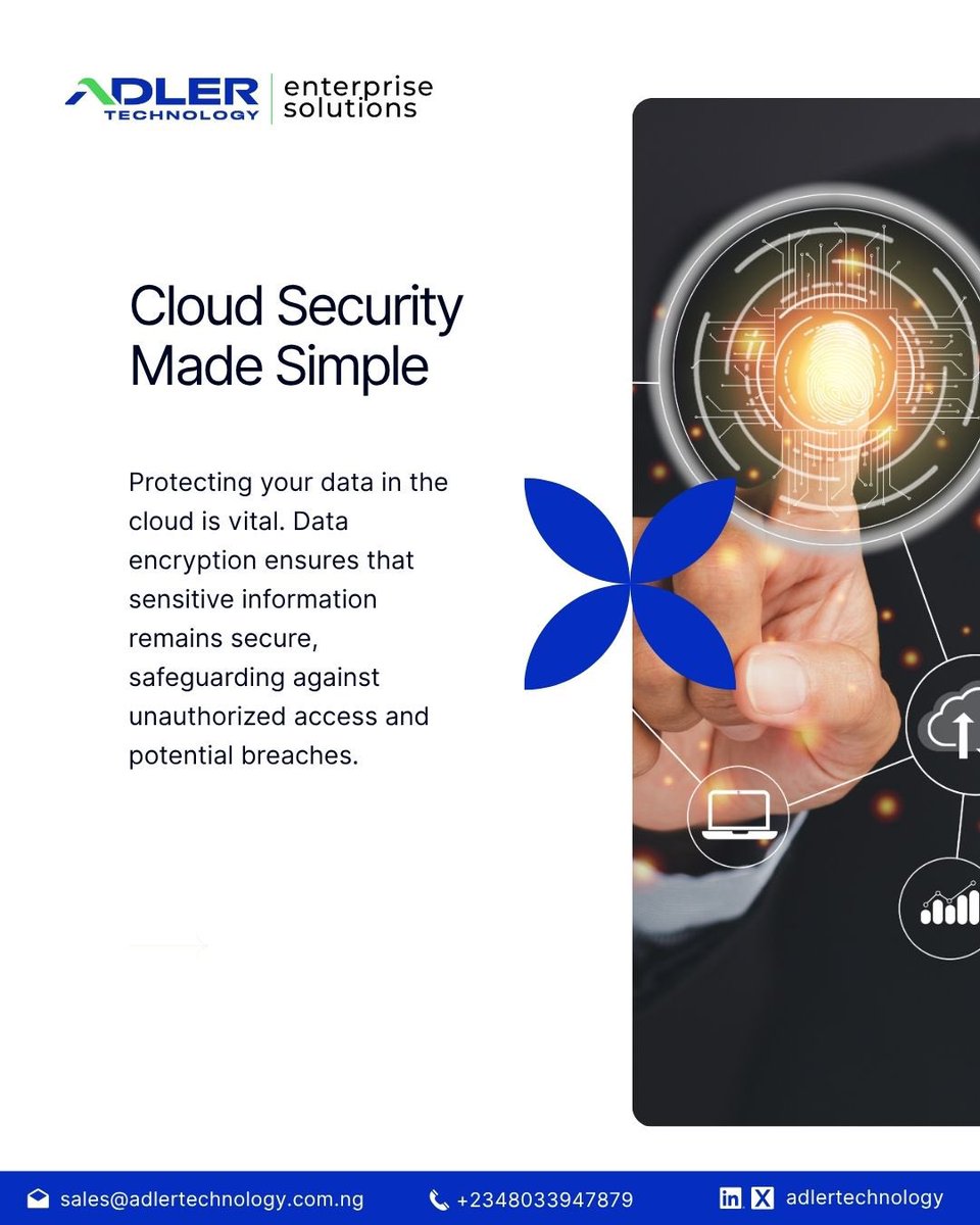 adlertechnology's tweet image. Your data deserves more than a hard drive.
Cloud Solutions help you store, protect, and access business data securely from anywhere, boosting productivity and efficiency.
☁️ Go beyond storage. Go cloud-smart.
#adlertechnology #AdlerEnterprise #CloudSolutions #BusinessEfficiency