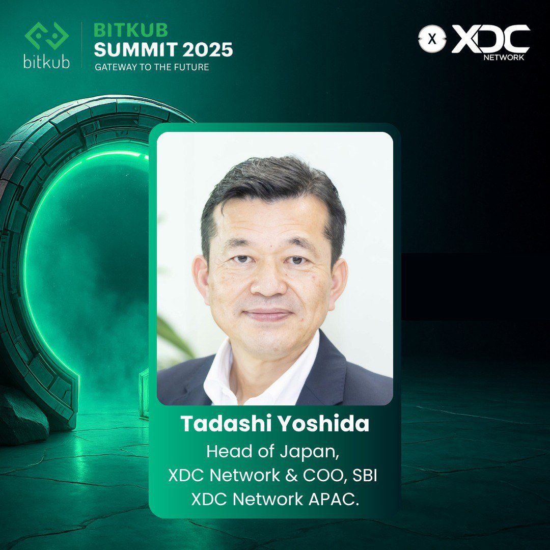 Hello Bangkok,
I will join #BITKUBSUMMIT2025 held on Sat 25 and Sun 26 at Hall 3-4, QSNCC, G Floor.
bitkubsummit.com 

Out booth is located EM3, Hall 3–4.
Catch you soon.

#XDCNetwork #Bitkub #BitkubSummit #BitkubSummit2025 #DigitalPayments 

<a href="/atulkhekade/">Atul Khekade</a>  <a href="/riteshkakkad/">XDC Ritesh Kakkad</a>