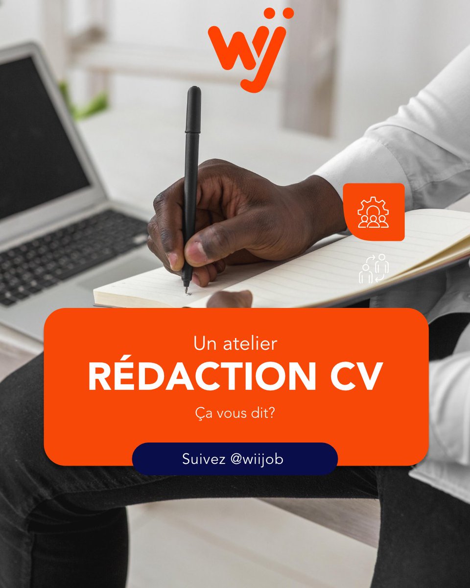 ✍️ Un atelier rédaction de CV ça vous dit ?

Chez Wiijob, on veut vous aider à booster vos candidatures avec un CV clair, percutant et adapté aux attentes des recruteurs. 

Dites-nous en commentaire si vous seriez partants 

#wiijob #recrutement #rh #emploi #cv #rh2025