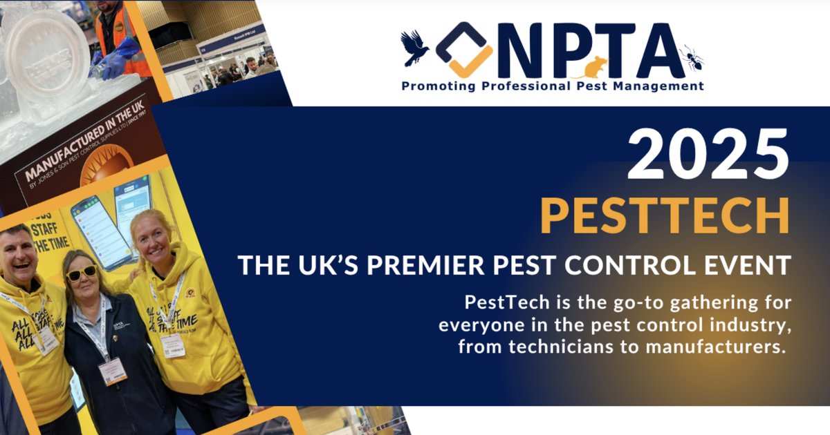 We'll be there. See us on Stand B8.

And we're part of the CPD <a href="/BASIS_PROMPT/">BASIS PROMPT</a> Knowledge Trail.

If you want to come along - book your place on the link on the <a href="/TheNPTA/">NPTA UK</a> website here ⤵️

npta.org.uk/pesttech-2025/