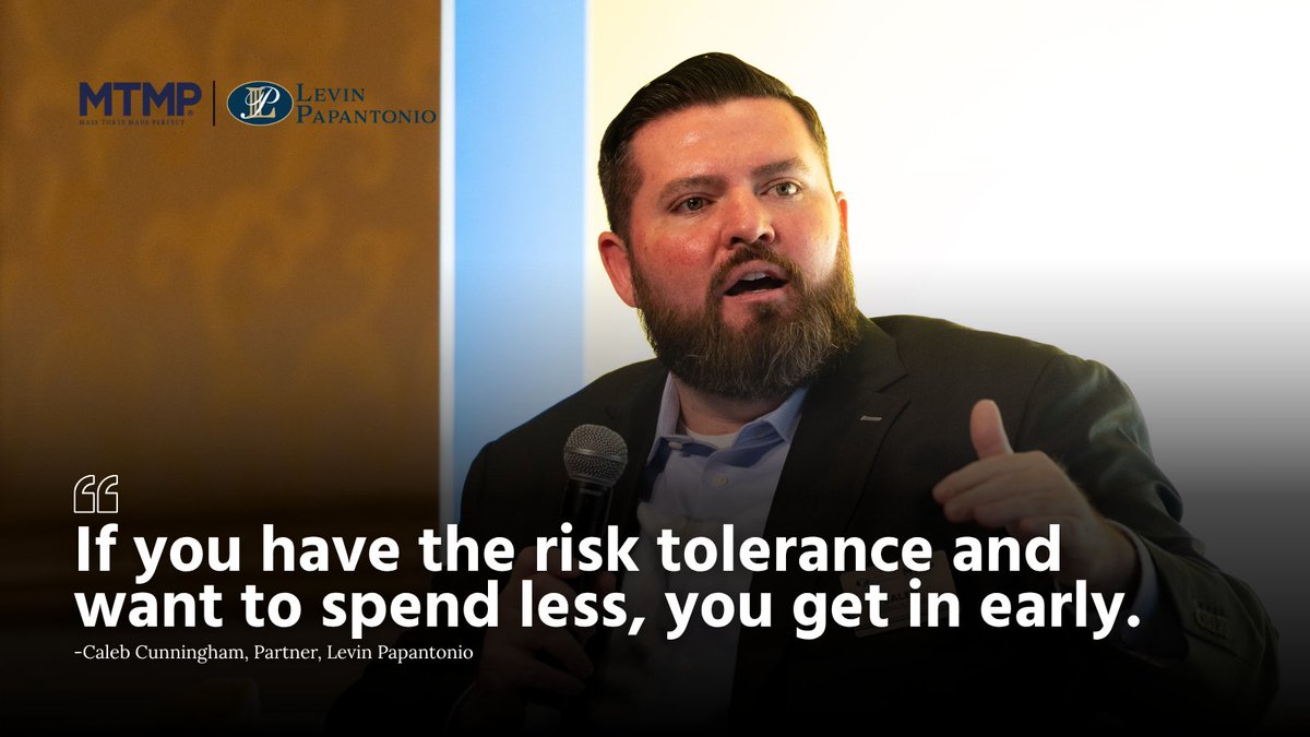“If it sounds too good to be true, it probably is.” — Peter Mougey
“If you have the risk tolerance and want to spend less, you get in early.” — Caleb Cunningham
“When you can, sell with pictures.” — Mike Papantonio

From referral strategy to deposition tactics, #MTMPFall2025