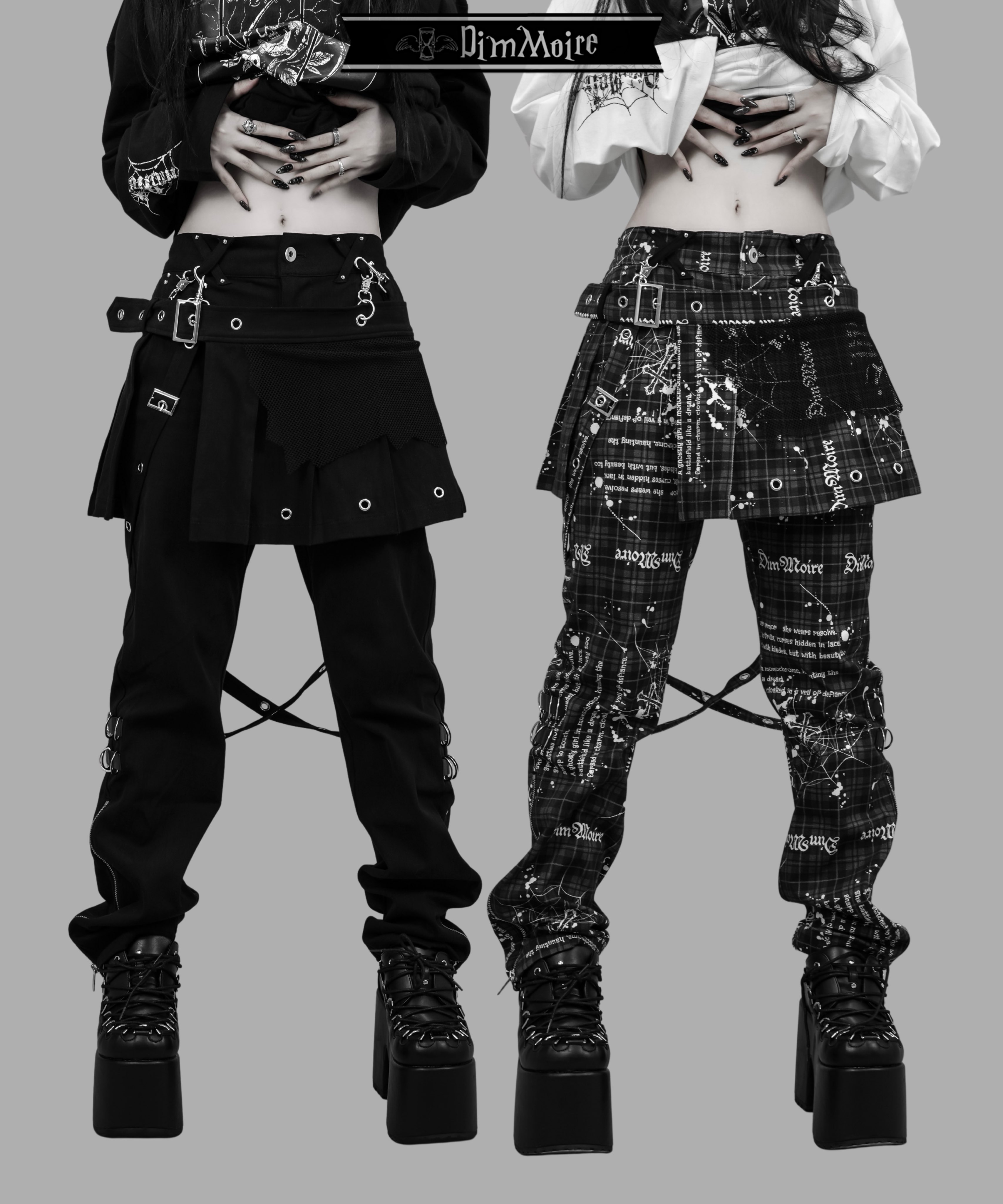 【DimMoire】スタッズボンテージパンツ スタッズボンテージパンツ【White】 | DimMoire