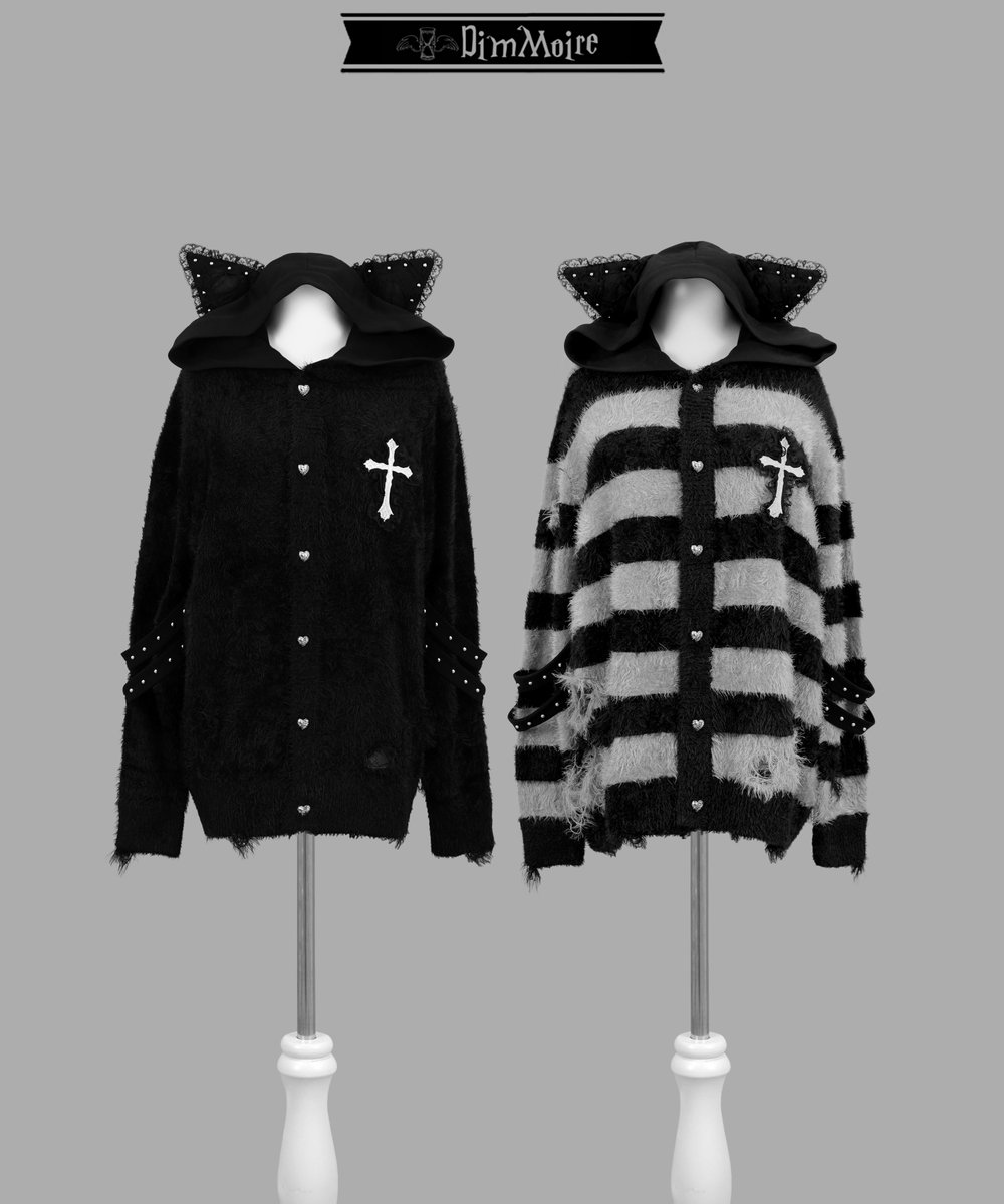 DimMoire Evil Cat カーディガン ストライプ Evil Catカーディガン【Stripe】DimMoire ACRO TOKYO][DimMoire] Evil
