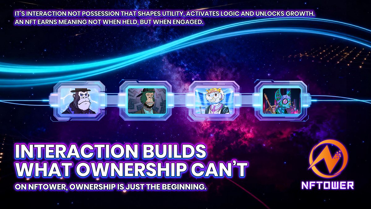 NFTOWER_'s tweet image. “Tell me and I forget. Teach me and I may remember. Involve me and I learn.” Benjamin Franklin
🍀 Ownership doesn’t create progress, but participation does.
🖼 At NFTOWER, interaction is design, not decoration.
🚀 True digital ownership evolves with you.

#NFTOWER #NFTDesign