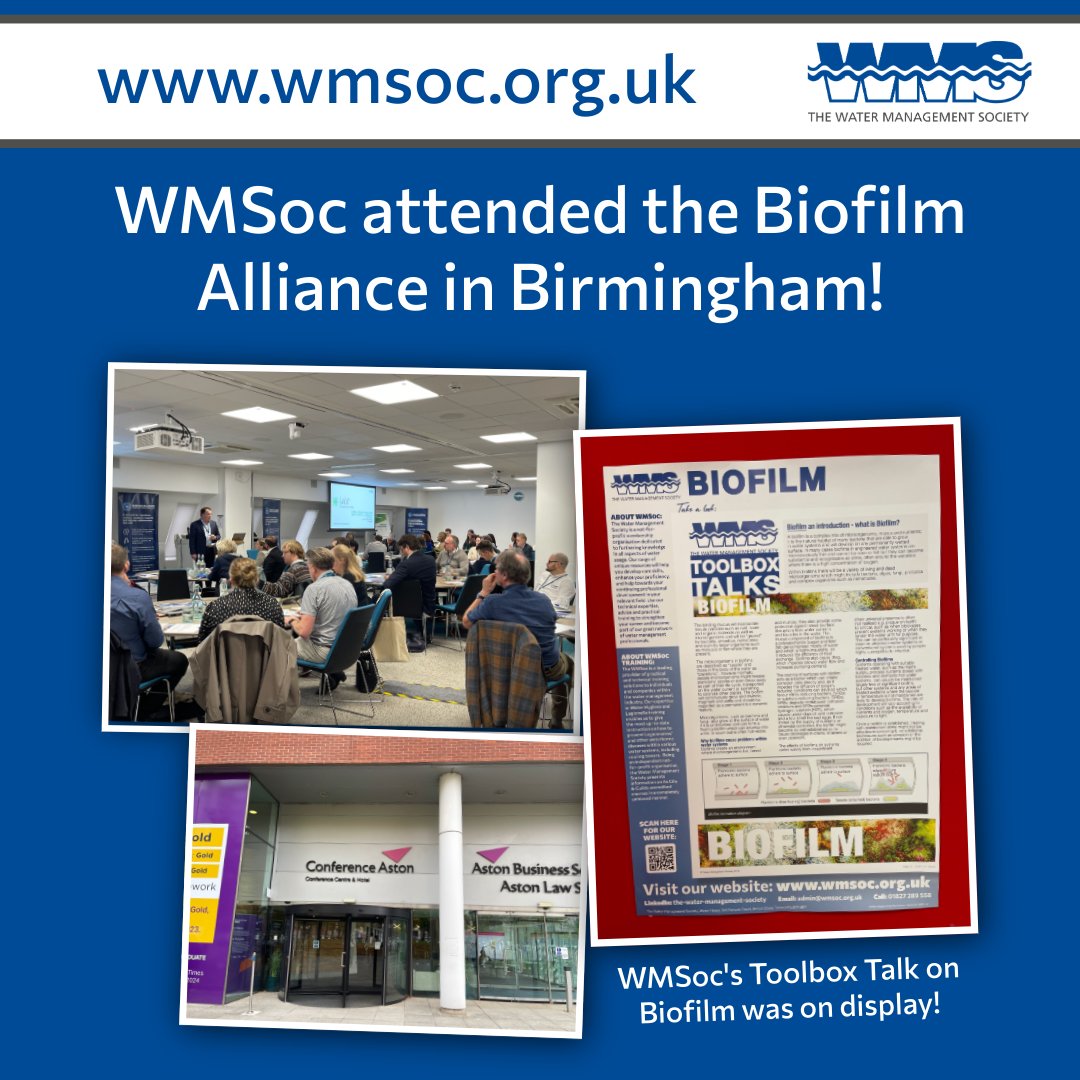 WMSoc had a great day yesterday at the Biofilm Alliance event at Conference Aston in Birmingham! 

For more information on upcoming industry events visit our website wmsoc.org.uk/events