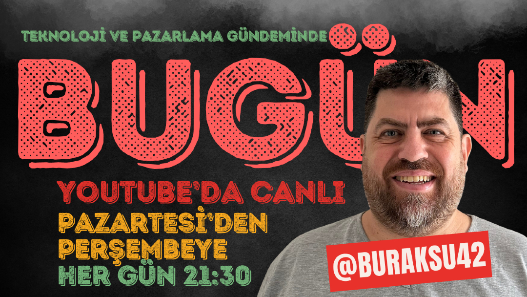"BUGÜN" yeni saatiyle 21:30'da bu akşam yayında!

Her zamanki gibi önce teknoloji ve pazarlama gündemi konuşacağız.

Sonrasında <a href="/hmert/">Hüseyin Mert</a> ile "Temiz Fintech" gündemimizde olacak.

Yorumlarla yayını şenlendirmek için 21:30'da bekleriz.

youtube.com/watch?v=4Acqen…