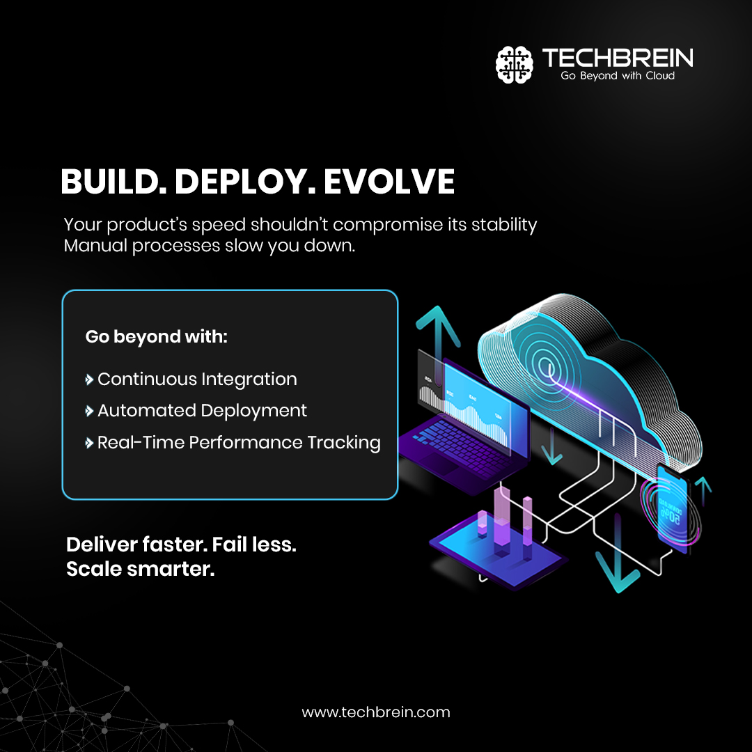 techbrein's tweet image. Drive innovation with stability through TechBrein’s #DevOps solutions. Automate deployments, track performance, and improve reliability—helping businesses innovate faster, scale smarter, and achieve digital excellence. techbrein.com #CloudSolutions #Transformation