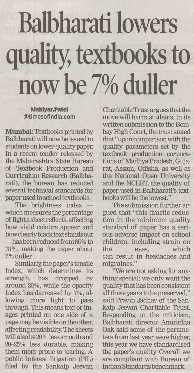 itz_pandian's tweet image. Strong books make strong classrooms.
Let’s protect the basics before we talk about reform.
#SaveBalbharatiTextbooks
@EduMinOfIndia @MahaDGIPR @TeachForIndia