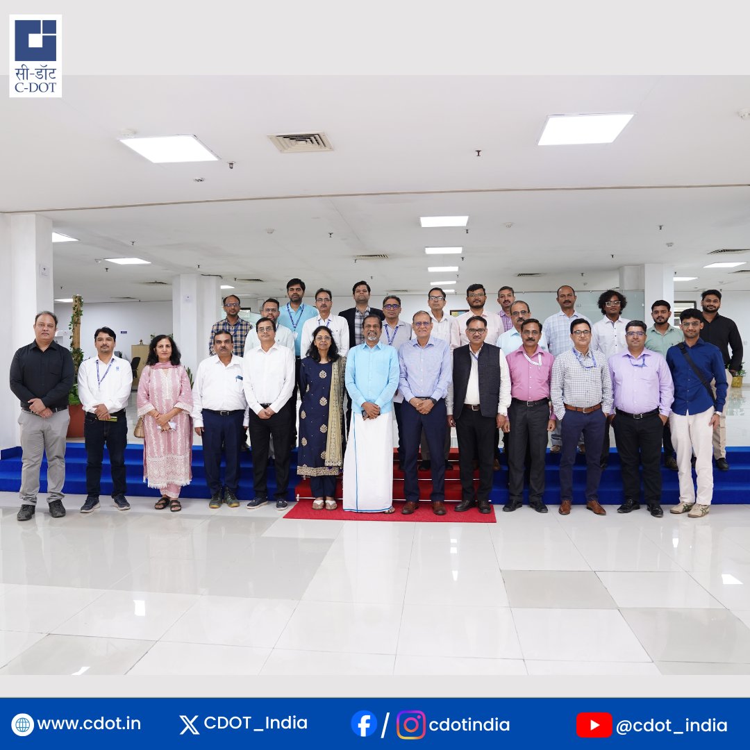 We had the privilege of welcoming Shri <a href="/svembu/">Sridhar Vembu</a> Ji, Founder of <a href="/Zoho/">Zoho</a> Corporation, to our campus. The visit began by sharing <a href="/CDOT_India/">C-DOT</a>’s journey and our pioneering contributions towards revolutionizing #telecom and digital technologies for the #nation.

During the visit, Shri
