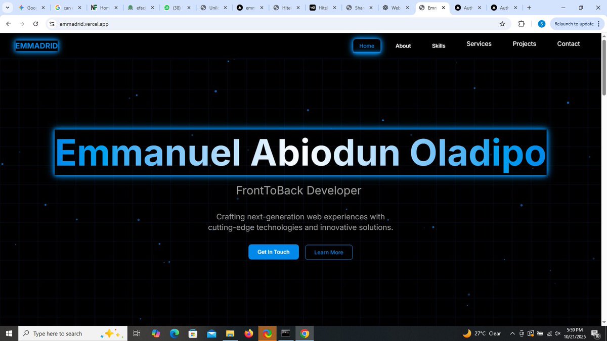 emmadrid_'s tweet image. I’m an experienced FrontToBack Web developer. I build scalable websites and dashboards and I’m an expert in virtually all stacks. Hire me today for your web development gigs. I’m ACTIVE