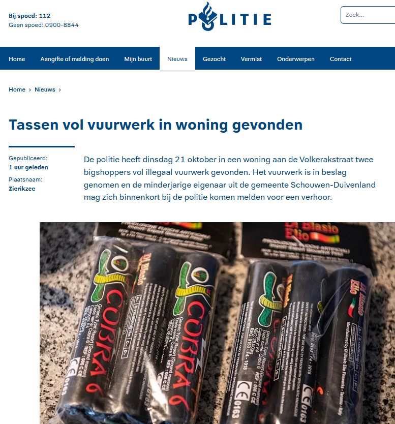 Politie vindt explosieven in woning Zierikzee