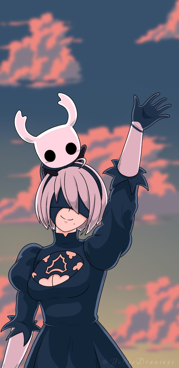 YuffieDrawings's tweet photo. Wallpaper for everyone!

I tried to place my signature where it wouldn’t bother too much. Please just respect it and enjoy the wallpaper!

#NieRAutomata #HollowKnight https://t.co/O8cvtdguPi