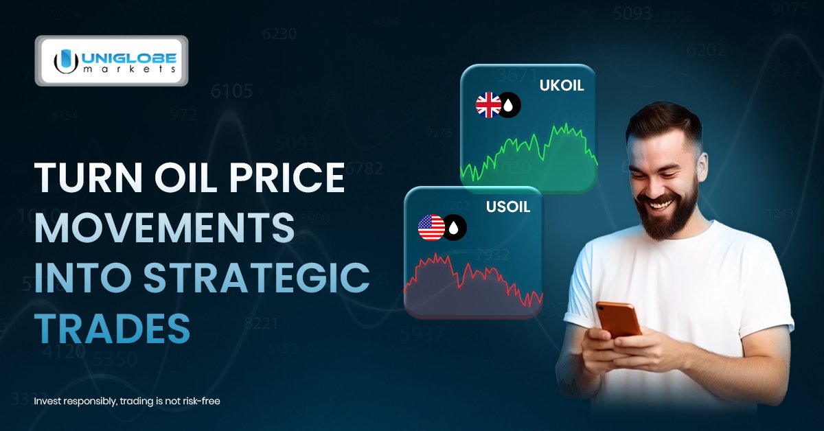 🌍 When the world shakes, smart traders move.
Global tensions send oil prices spinning — are you ready to catch the wave?

💥 Spot the swings. Seize the wins.
Trade oil with precision, power, and purpose.

💼 Trade with Uniglobe Markets — where volatility fuels opportunity..

👉