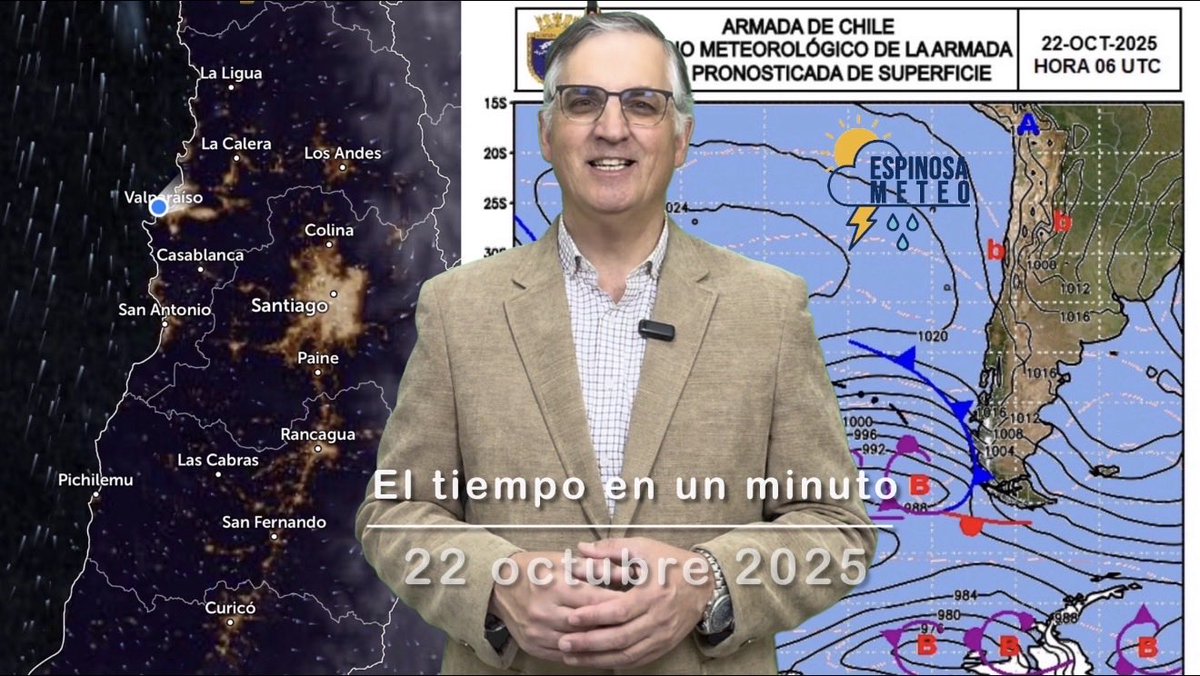 El tiempo en un minuto para la región de Valparaíso y Santiago para hoy miércoles 22 octubre de 2025

youtu.be/z9pUZlUjfII

Comenta y comparte!!!

#Tiempo #Clima #PronosticoDelTiempo