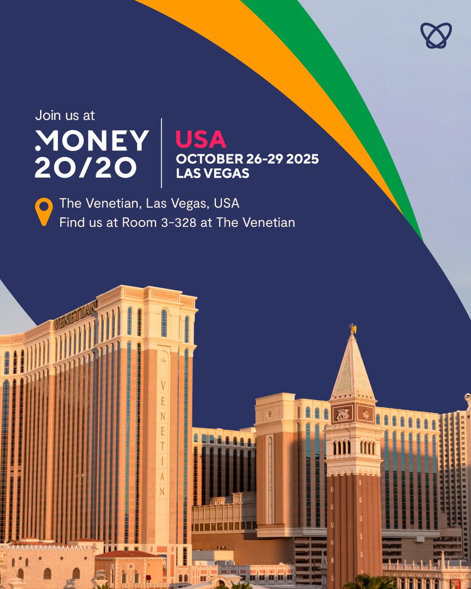 theflutterwave's tweet image. The future of money is being defined, and we'll be right there in the middle of it! 🚀
We're hyped to confirm that Flutter-wave is heading to Money20/20 USA!
You can find us at Room 3-328, The Venetian, from October 27-30. Come meet the team to chat about innovation,…