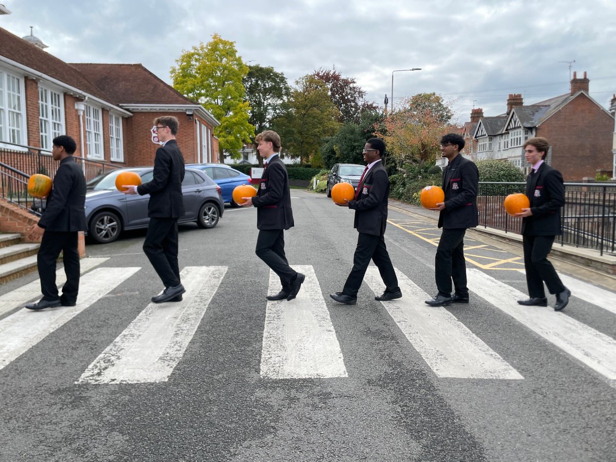 Spotted: Head Boys carrying pumpkins into school yesterday... 🎃 A seasonal ritual? Secret society? Or the start of something gourdly unexpected? 👀 All will be revealed soon... #PumpkinMystery #HouseSpirit #WatchThisSpace