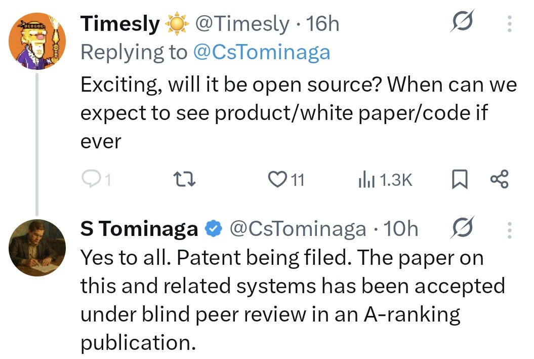 PatMc_uint32_t (@pat_mccat) on Twitter photo Will it be open source? Yes, patent being filed. Will it be open source? Yes, patent being filed.