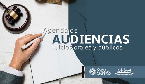 PoderJudicialPY's tweet image. 🔴𝘼𝙂𝙀𝙉𝘿𝘼 𝘿𝙀 𝘼𝙐𝘿𝙄𝙀𝙉𝘾𝙄𝘼𝙎 𝙊𝙍𝘼𝙇𝙀𝙎
La CSJ pone a conocimiento de la ciudadanía, los juicios orales que se realizan en la Capital el día miércoles 22 de octubre de 2025.
🔗Para conocer el estado de estos juicios, acceda aquí pj.gov.py/juicios/