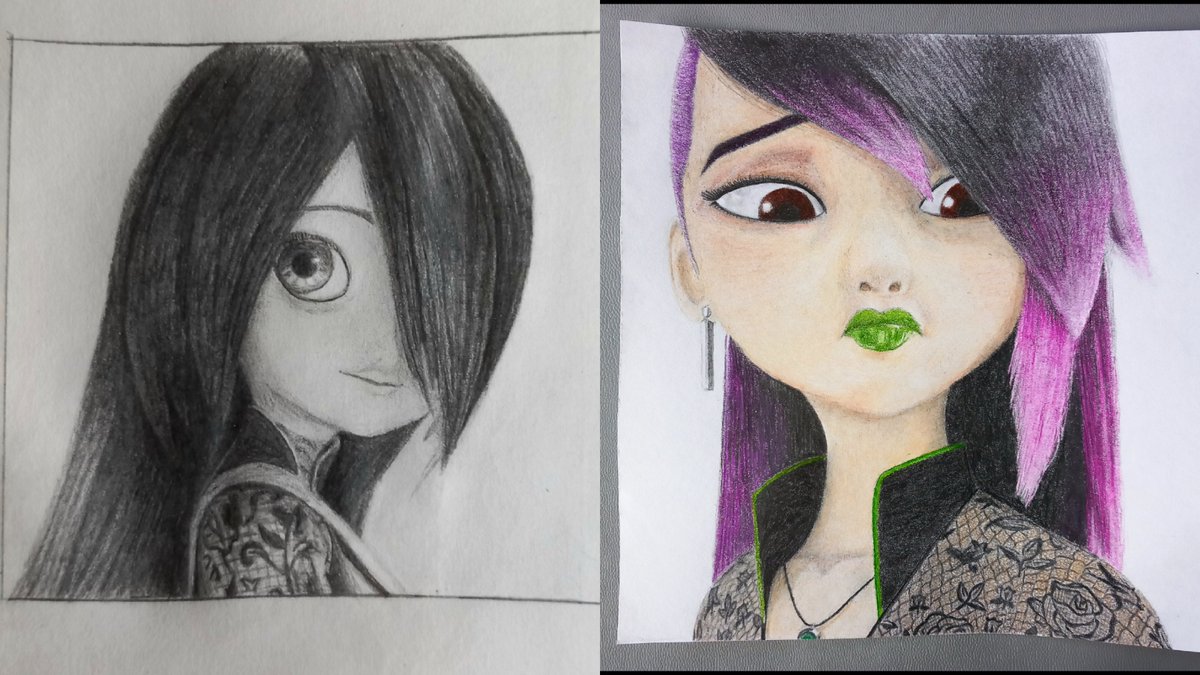 Mystic_aglae's tweet photo. My drawings of Juleka from the old vs the new animation (the lace was a nightmare !!)
I know the new one is shit so I'm going to hopefully redo it again soon 🫶 #mlbartwork #juleka https://t.co/xYw1pBVea6