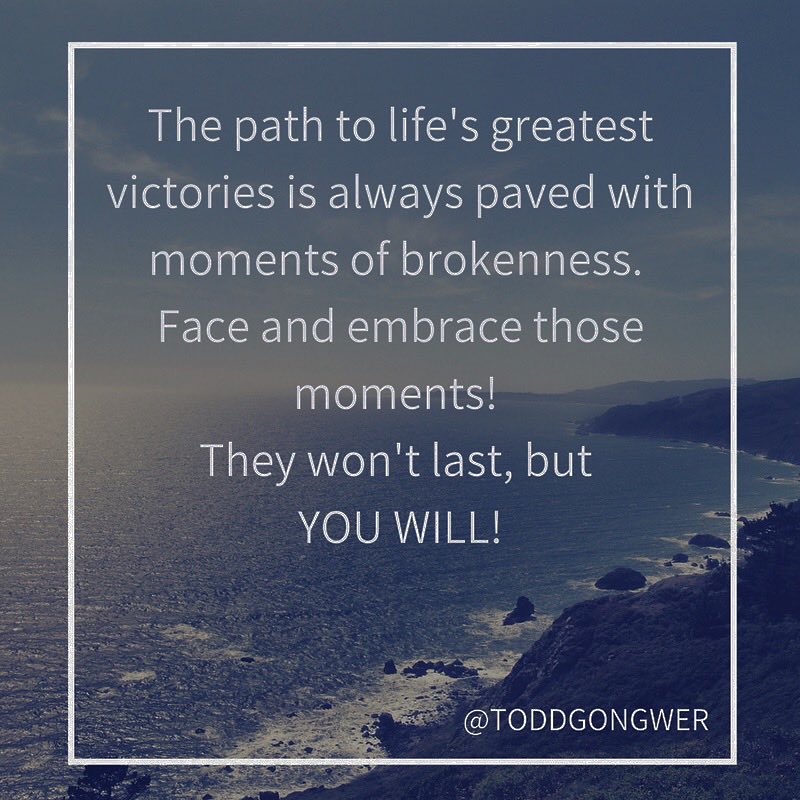 ToddGongwer's tweet photo. Brokenness leads to breakthroughs! 

Keep going! https://t.co/fkOKVNsAtR