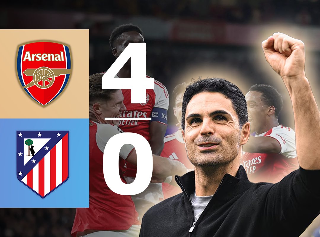 TheCoachesZone's tweet image. ⚽️🚨 ARSENAL 4-0 ATLÉTICO MADRID: SIGNS OF AN UNSTOPPABLE TEAM? 

Read our latest article breaking down how Arteta’s Arsenal dismantled Simeone’s Atlético in last night’s Champions League tie 🔥

📝 Written by @FathalliMo 

Read Here 👉 thecoacheszone.com/post/arteta-s-…