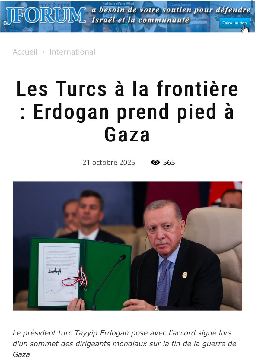 Türkiye Gazze’deki rolünü güçlendiriyor. 
İsrail medyası endişeli!

1️⃣
İsrail merkezli JForum sitesine göre, Türkiye’nin Gazze sınırındaki rolü her zamankinden daha somut hale geliyor.
Haberde, Türkiye’nin, İsrail, ABD ve Katar arasındaki ateşkes anlaşmasının ikinci aşaması