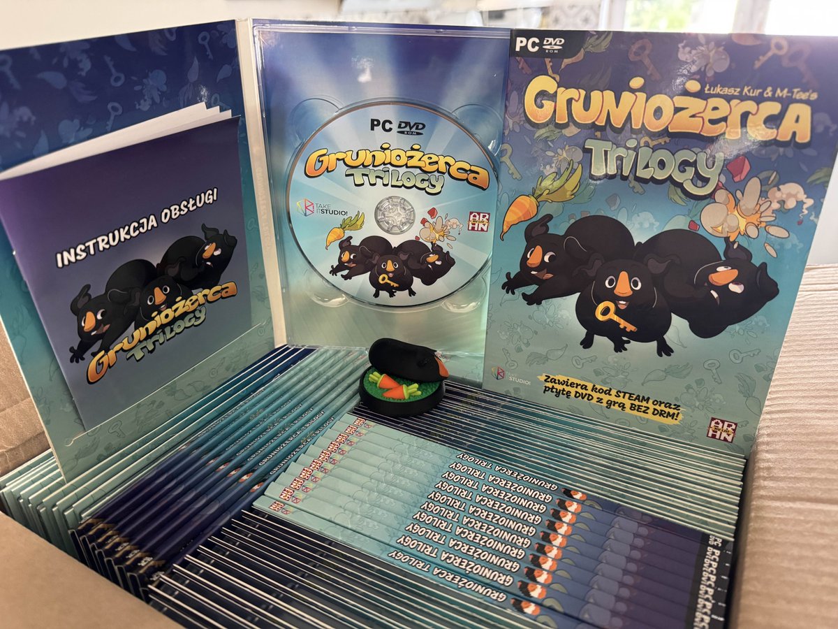 Dojechały!
OSTATNI DZIEŃ, by preorderować pudełkowego Gruniożercę! Jutro jedziemy na PGA, więc sklepik będzie nieczynny. Będzie go można też kupić na targach.
Większość nakładu sprzedana, więc nie gwarantujemy dostępności po tym terminie!
W cenie udało nam się na ostatnią chwilę