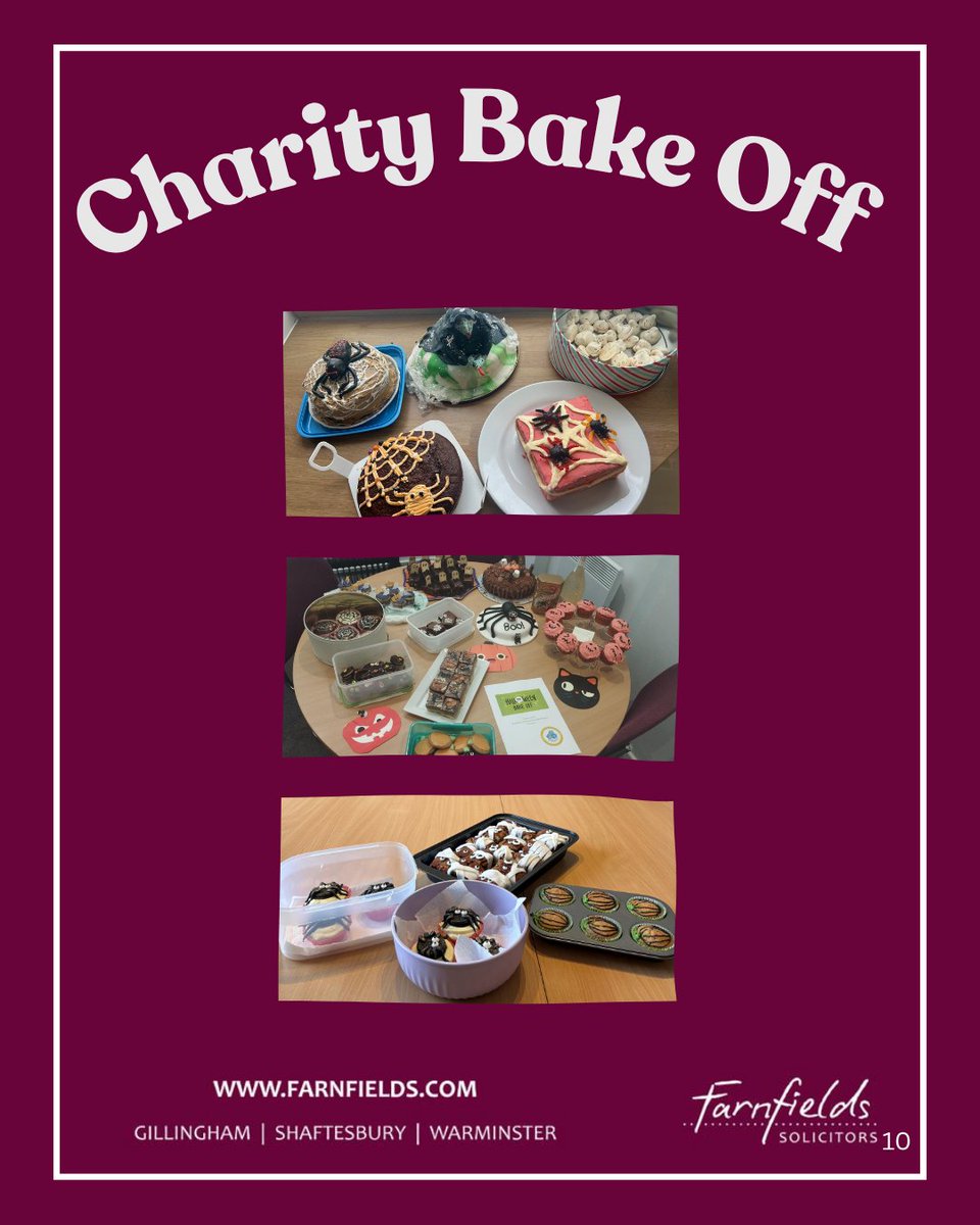 Our team got into the Halloween spirit today with a charity bake off, featuring some frightfully creative bakes!

All money raised from today’s treats will be donated to Dementia Friendly Gillingham  supporting a cause close to our hearts. 

A huge well done to all our talented.