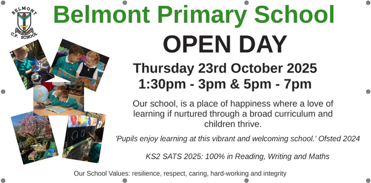 Belmont Community Primary School tweet media