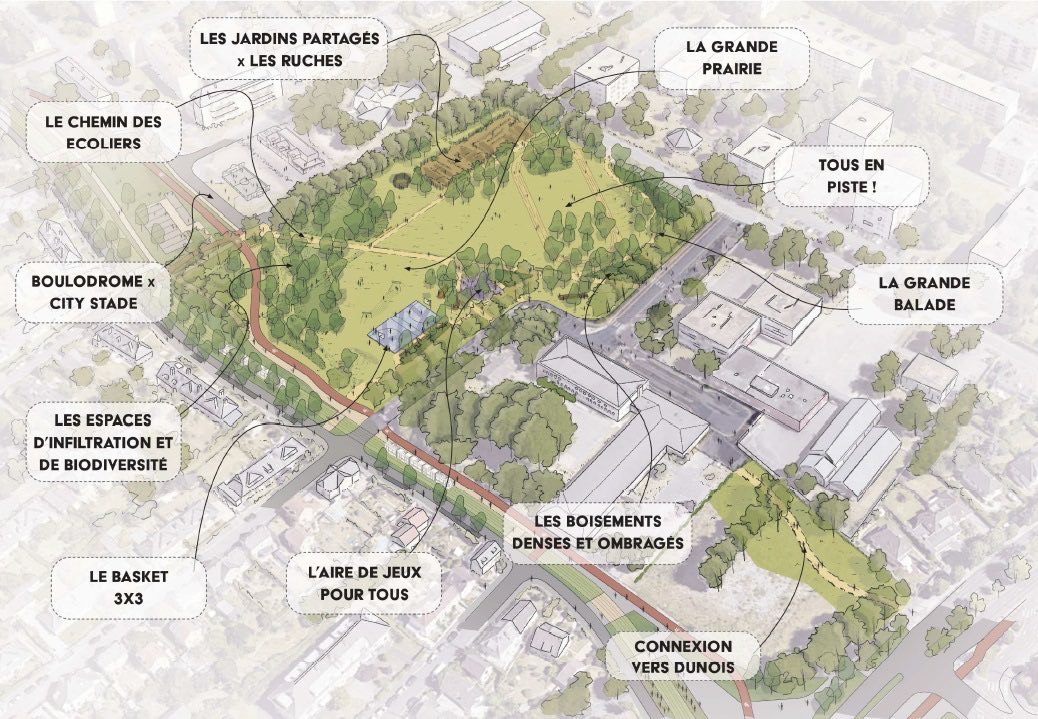 Les travaux du parc de Secqueville ont commencé.
Concerté avec les habitants, le projet transformera cet espace vert de 2 hectares avec de nouveaux aménagements paysagers, sportifs et de promenade.
Livraison prévue à l’été 2026.