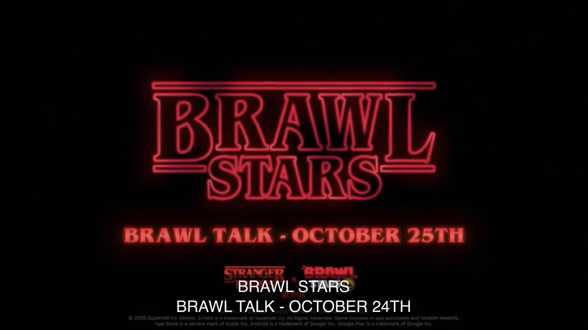 Brawl talk e parceria com Stranger Things. Já hypei..
Agora… 👉 Netflix… hmmm…
Uma série do Brawl com 43 temporadas é sonha demais??? 🫠