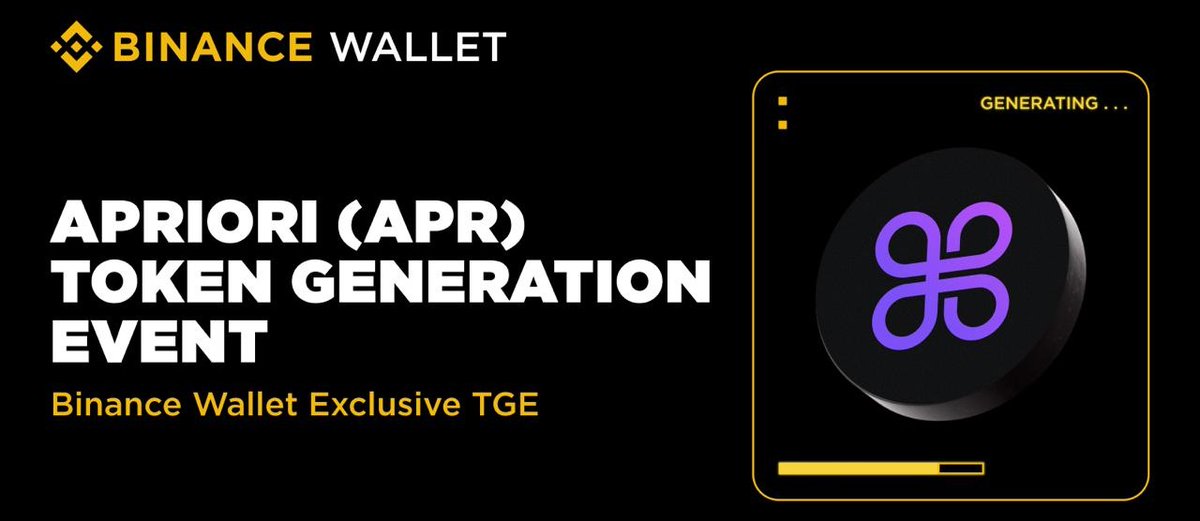 Binance alpha update oct 23

41st Exclusive TGE on #Binance       Wallet with aPriori (APR) via <a href="/PancakeSwap/">PancakeSwap</a>!

Project Name : <a href="/aPriori/">aPriori ⌘</a>
Start : Oct 23, from 8AM to 10AM (UTC)
Point Required : 200-250

Additional 25,000,000 APR for upcoming campaigns — details coming soon