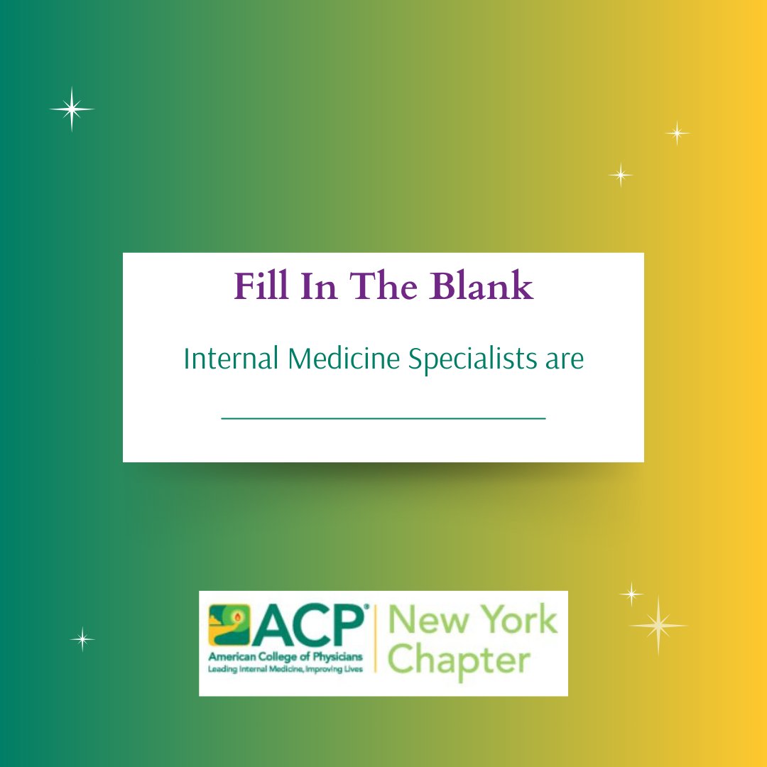 NewYorkACP's tweet photo. National Internal Medicine Day is coming on October 28th! 🩺
Reply below ⬇️ — let’s celebrate what makes our specialty unique!
#IMDay #InternalMedicine #IMProud https://t.co/qV6Dey2xS0