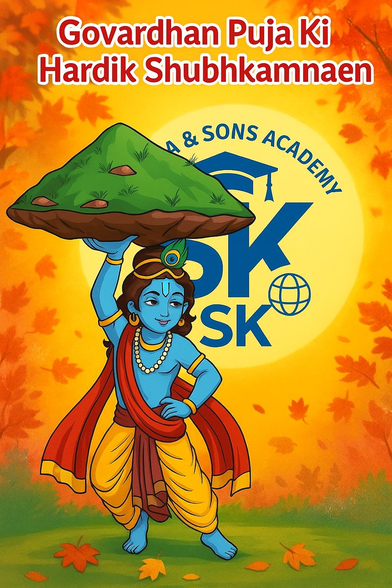 sas_academy_sk_'s tweet image. गोवर्धन पूजा की आप सभी को हार्दिक शुभकामनाएँ
@sas_academy_sk_ 

#govardhanpuja #happygovardhanpuja #govardhanpujaspecial #krishnabhakti #govardhandham #annakootutsav #govardhanpujacelebration #shrikrishna #krishnalove #spiritualvibes #hindufestival #festivalofinda