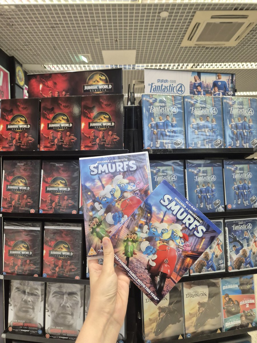 our new releases this week include #JurassicWorldRebirth  #FantasticFourFirstSteps and #smurfs ✨️
#hmv #hmvburton