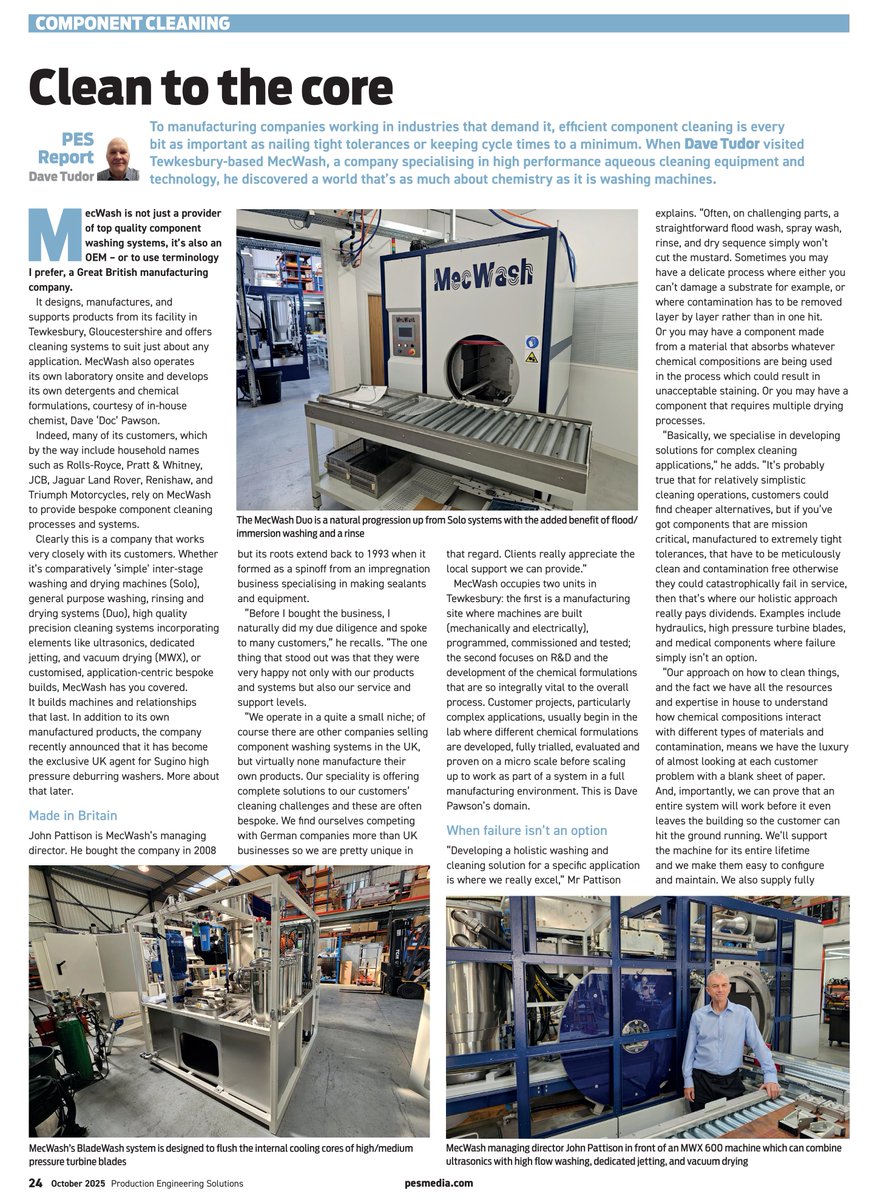 MecWash Systems Ltd tweet media