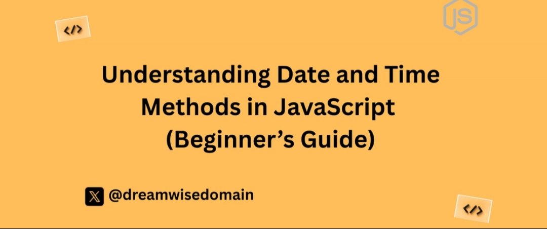 dreamwisedomain's tweet image. Day 57 of My 60-Day JavaScript Technical Writing Challenge.
Quote of the day: "Don't give up without the trophy "
Topic: Understanding Date and Time Methods in JavaScript (Beginner’s Guide) 👇
#JavaScript #TechnicalWriting #OpenToWorks