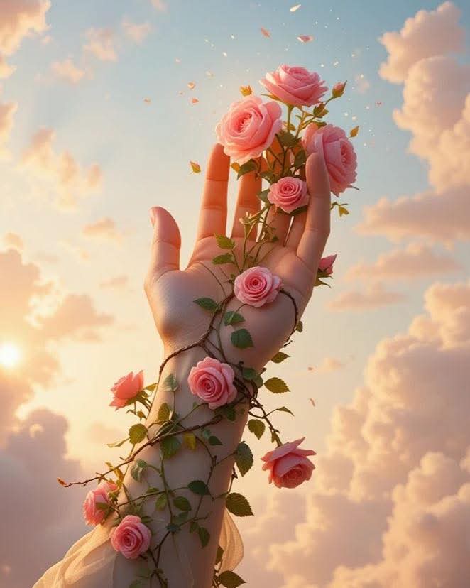 لا تنبت الورود
الا في كفوف مَن
يحملون...قلوبأ
سكنتها...الرحمة...والرأفة...
والحنان...والطيبة
#همسات_روزي🌹♥️